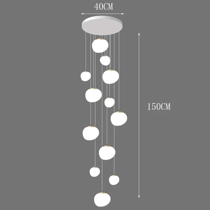 Suspension moderne en alliage pour salon – Heliora