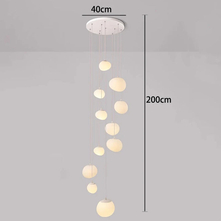 Lustre moderne en alliage pour salons et escaliers – Orialys