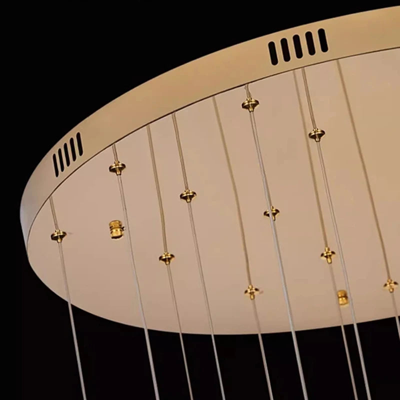 Lustre en cristal moderne pour salon – Cristarène