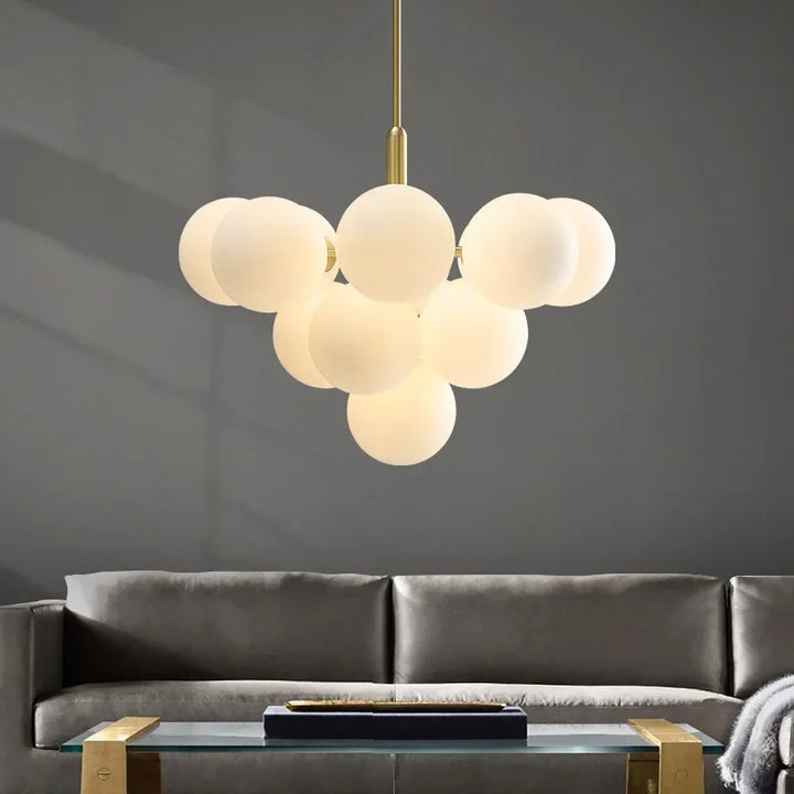 Lustre moderne en verre pour salon – Arionelle