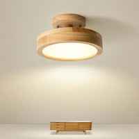 Plafonnier nordique en bois pour couloir – Arborise