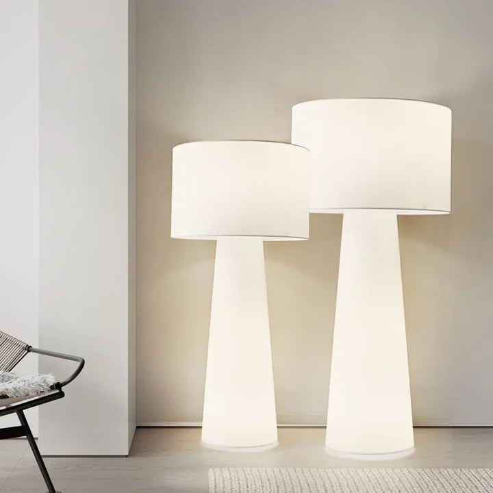 Lampe sur pied en tissu et fer design nordique – Armonello