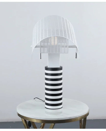 Moderne Hanglamp in Zwart en Wit Metaal voor Woonkamer – Zébrano