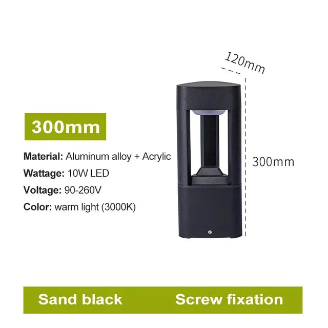 Borne LED extérieure en aluminium pour jardin – Aluminar
