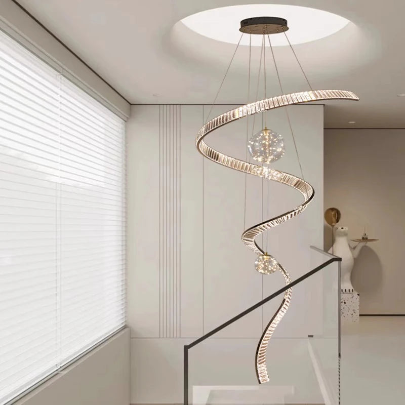 Suspension en cristal moderne pour salons – Crystella