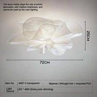 Plafonnier moderne en PVC noir pour chambre à coucher – Noctura