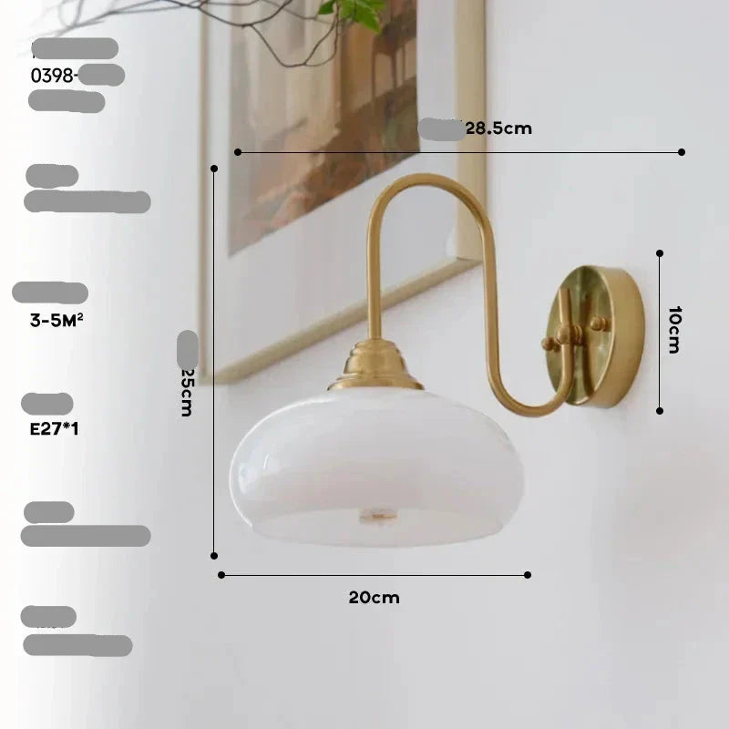 Applique murale minimaliste Eléganza en verre texturé et métal poli - vue 15