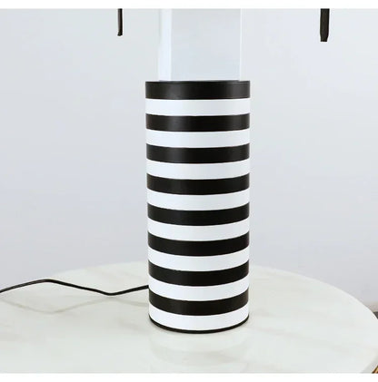 Moderne Hanglamp in Zwart en Wit Metaal voor Woonkamer – Zébrano