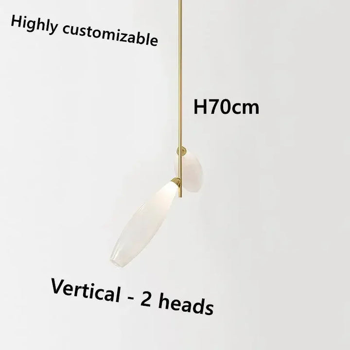 Suspension LED en verre design nordique pour salle à manger – Estelara