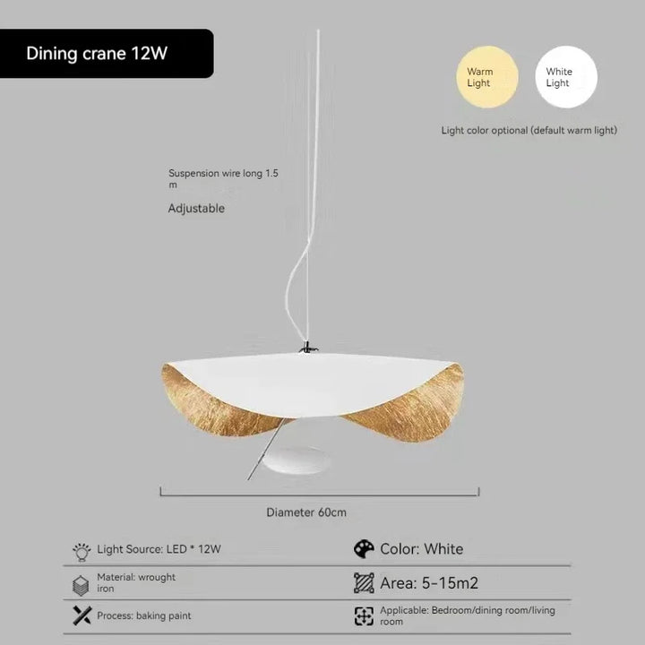 Suspension LED moderne en alliage pour salon et restaurant – Orluxia