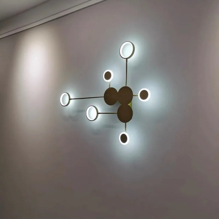 Applique murale moderne en fer noir pour salon – Noctarion
