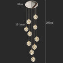 Modern crystal chandelier for living room – Crysélio