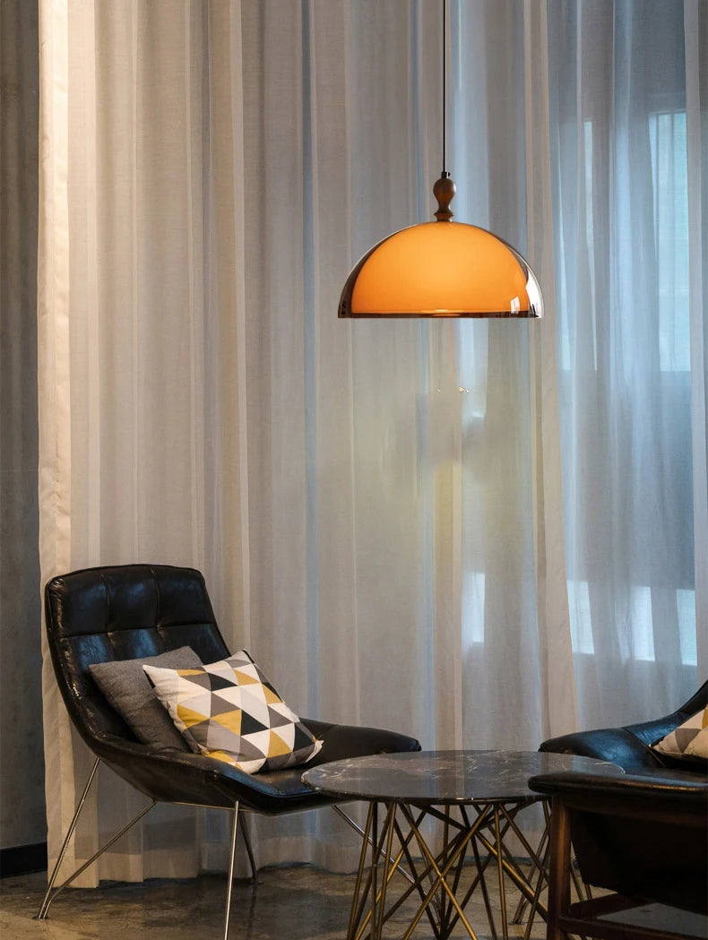 Bruine acryl hanglamp voor eetkamer – Armoniel