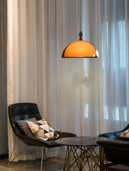 Bruine acryl hanglamp voor eetkamer – Armoniel