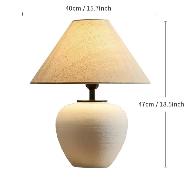 Lampe de table céramique style japonais pour salon – Zenara
