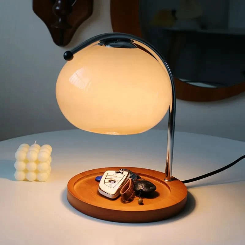 Lampe Rétro Verre Fumé Design Intemporel Ambiance Douce – Lumea