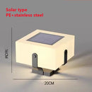 Solarlampen-Säule aus Edelstahl für den Garten – Solastuce