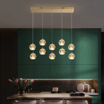 Moderne Kristallen Hanglamp voor Woonkamer – Crystalline