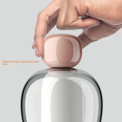 Minimalistische bureaulamp in glas en aluminium – Artéline