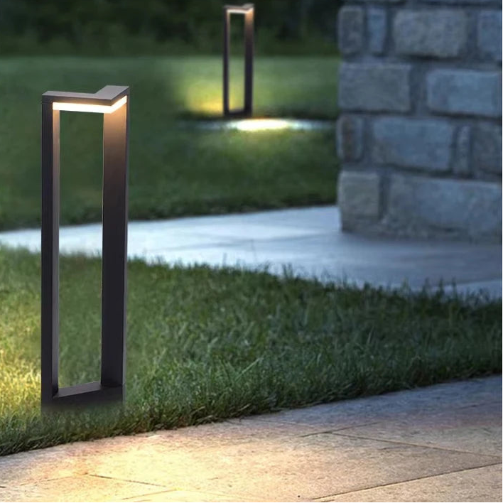 Moderne zwarte aluminium tuinlantaarn – Ataraxia