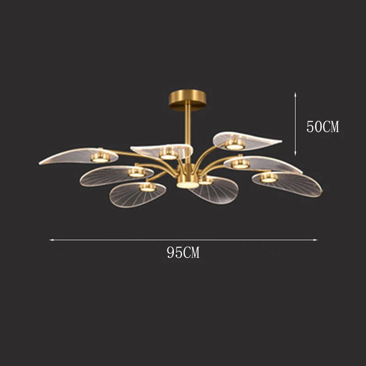 Suspension LED moderne en acrylique pour salon – Armonique