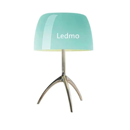 Moderne bureaulamp driepoot in gekleurd glas – Triolux