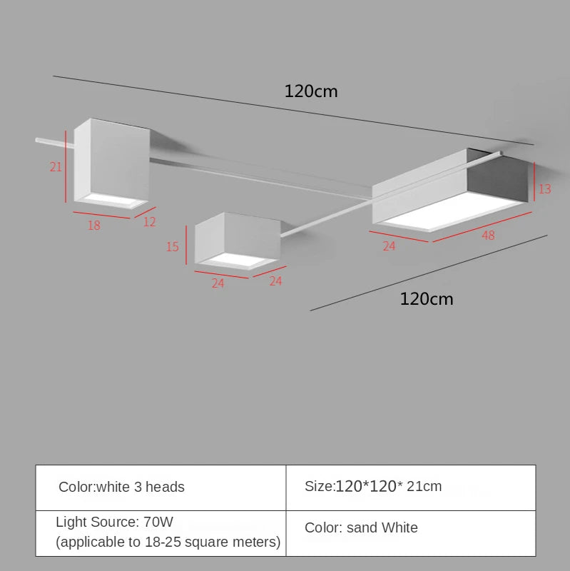 Plafonnier LED moderne en acrylique pour intérieur – Arionel