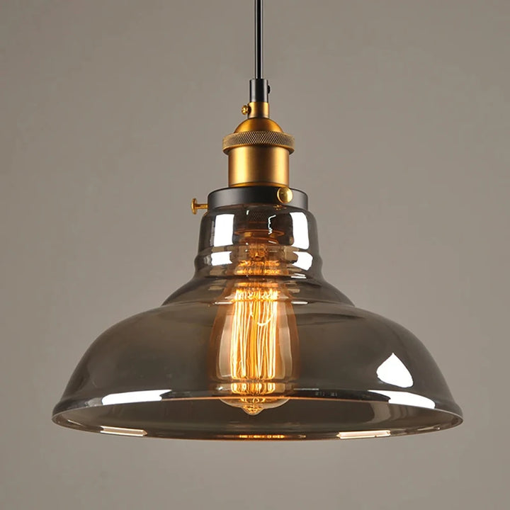 Suspension en verre industriel pour hôtels et bars – Zelaria