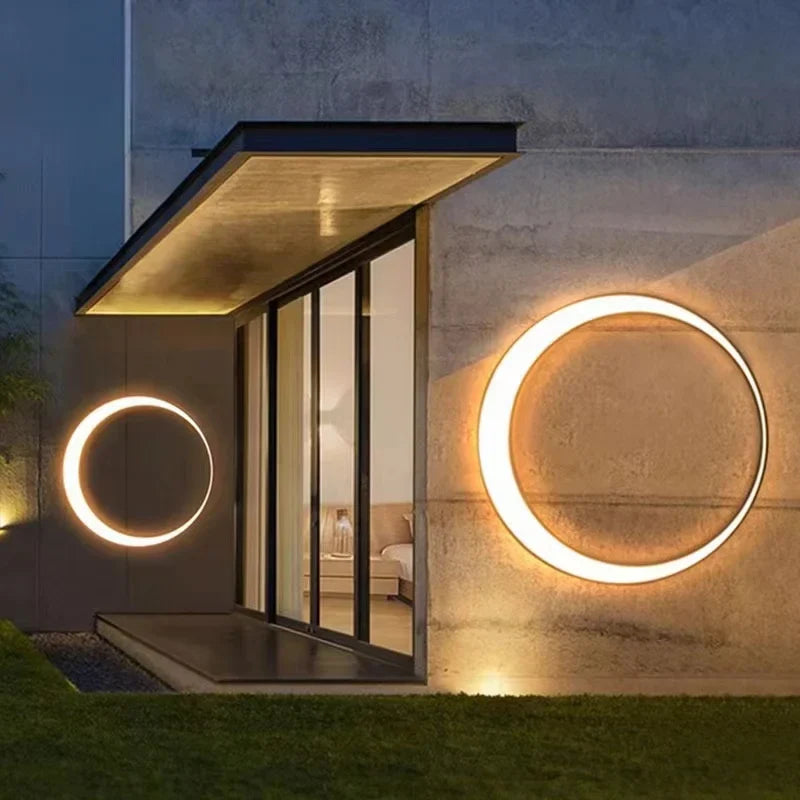 Moderne roestvrijstalen wandlamp voor buiten – Caelux