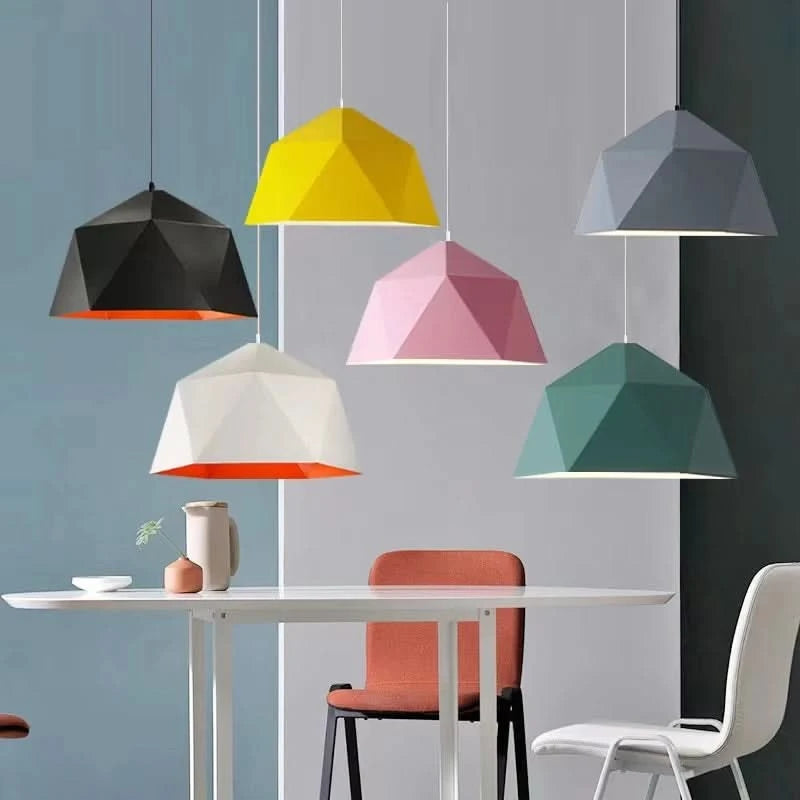 Lampe Suspendue Type Loft avec Abat-jours Vifs et Colorés – Pop