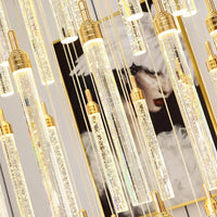 Lustre Rotatif en Cristal Doré pour Grand Espace – Célestarion