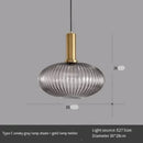 Nordic smoked glass pendant light for dining room – Verany