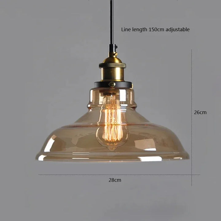 Suspension en verre fumé pour salons et chambres – Ornelica
