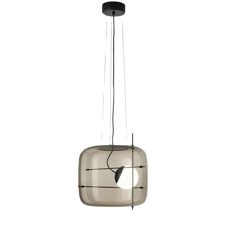 Suspension en verre fumé pour chambre et salon – Silmarise