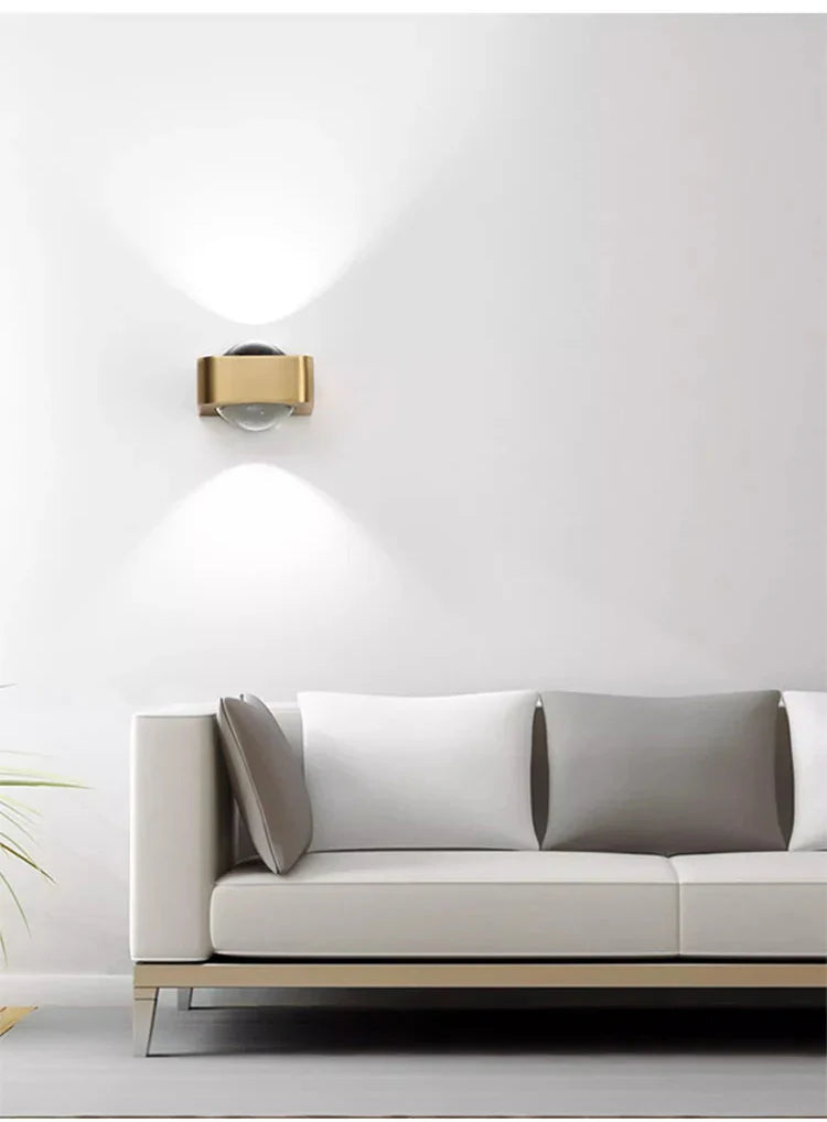 Applique murale moderne en acier inoxydable – Célestorio