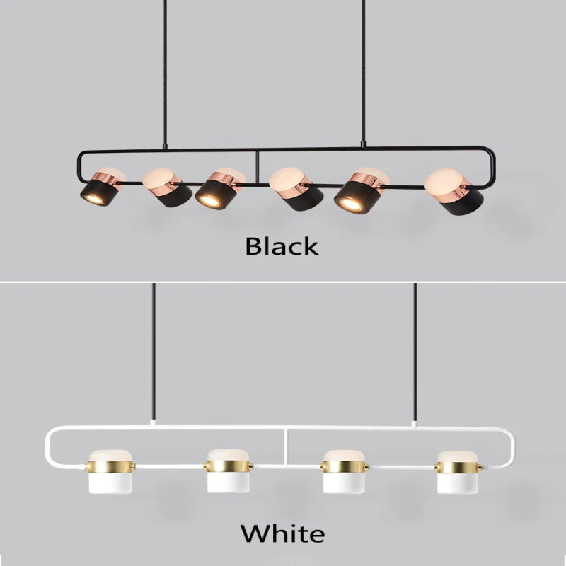 Suspension Métal Noir LED Design Moderne – Juriane