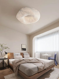 Plafonnier en soie fait main pour chambre et bureau – Zénitha