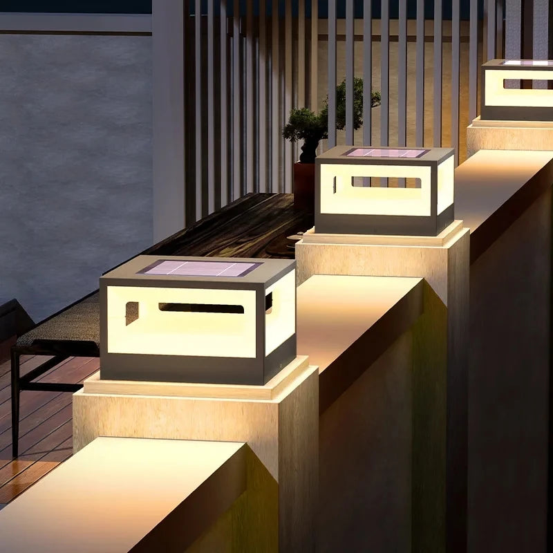 Lampe solaire extérieure en acier inoxydable – Solarique