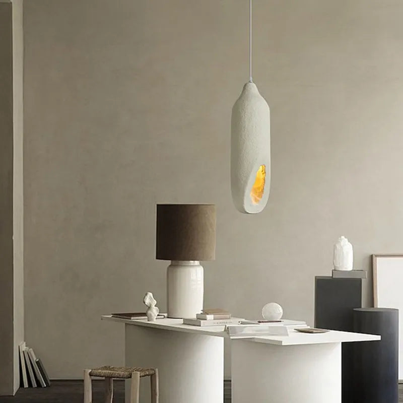 Hanglamp Interieur Modern Beige Tint en Elegante Afwerking – Lueur Caverne