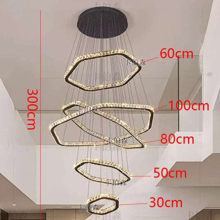 Lustre Cristal Moderne pour Salon – Crystalline