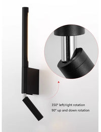 Applique murale LED minimaliste scandinave pour lecture – Norelys