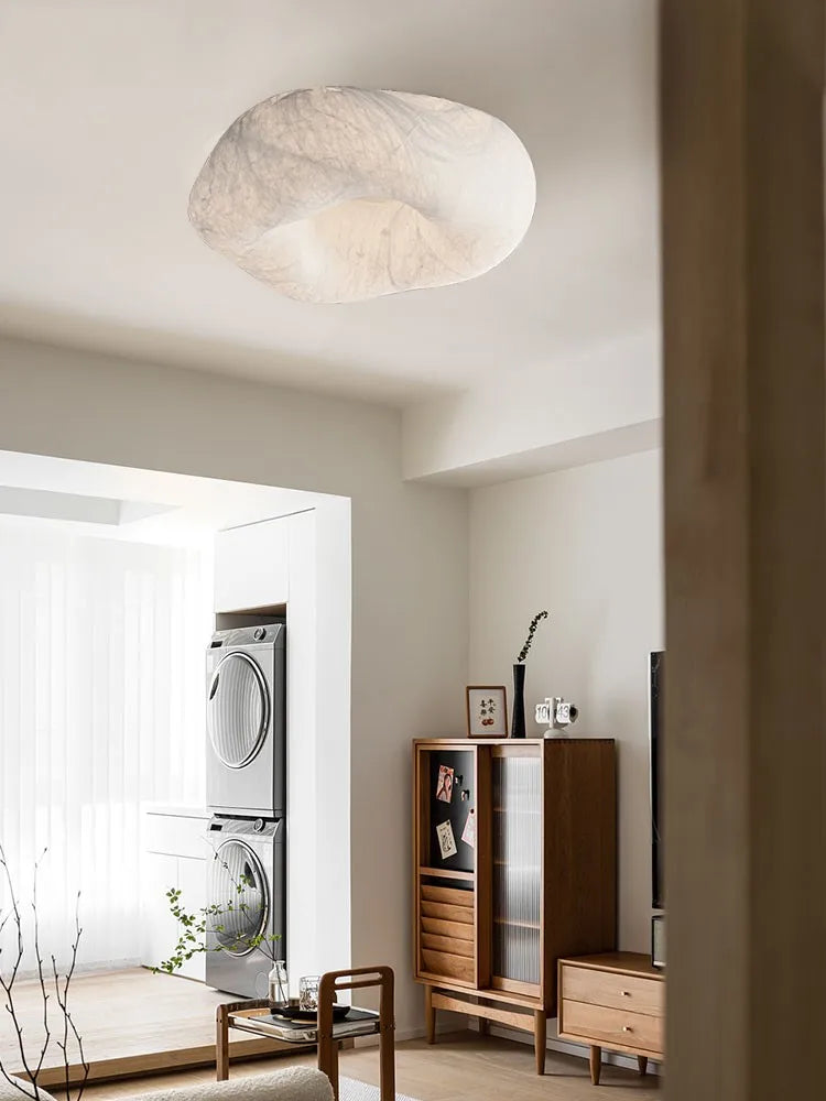 Plafonnier en soie fait main pour chambre et bureau – Zénitha