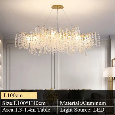 Lustre Cristal Moderne pour Salle à Manger – Crystalline