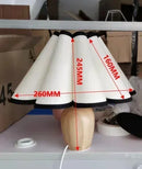 Wooden Table Lamp with Lampshade – Armonieux