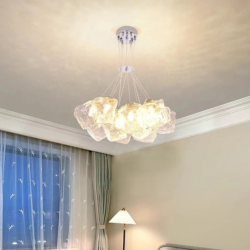 Suspension moderne en verre pour salle à manger – Célestine