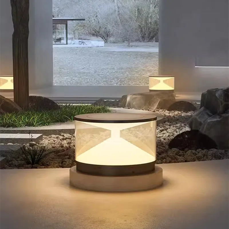 Lampe solaire de jardin en acier inoxydable – Soléclat