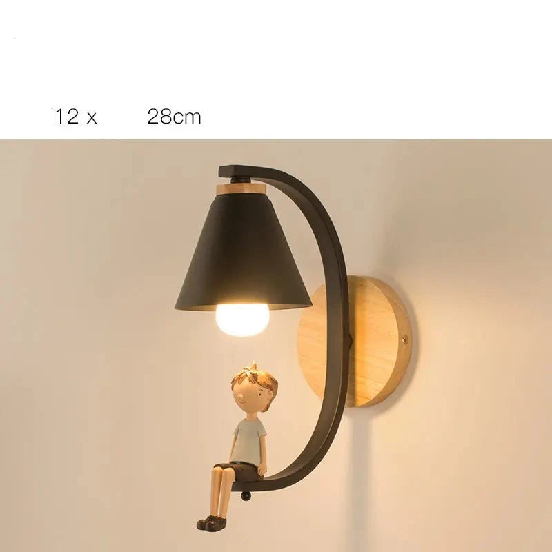 Applique murale en fer nordique pour chambre – Serenion