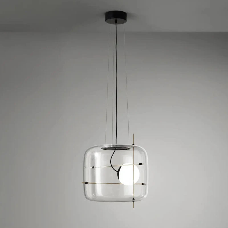 Suspension en verre fumé pour chambre et salon – Silmarise