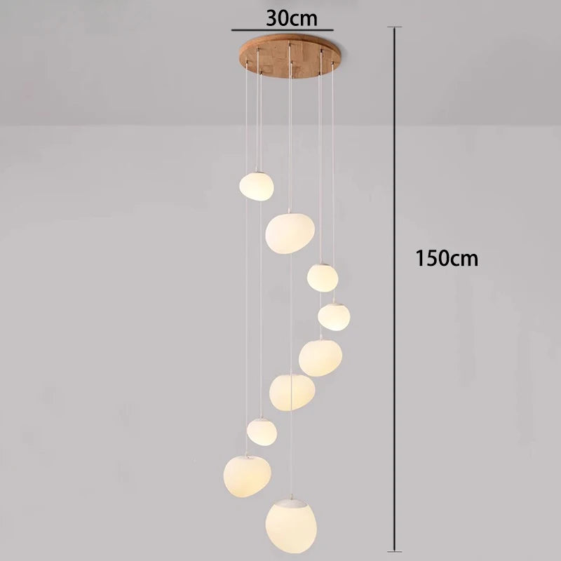 Lustre moderne en alliage pour salons et escaliers – Orialys