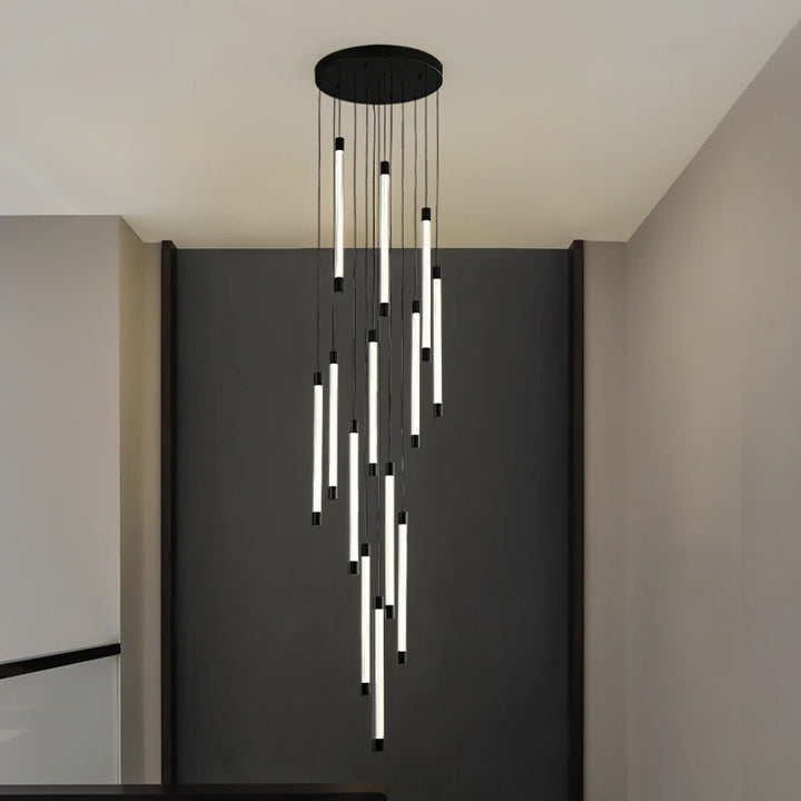 Lustre Escalier en Cuivre pour Villas et Hôtels – Célestine